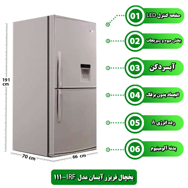 یخچال-فریزر-آیسان-مدل-IRF-111