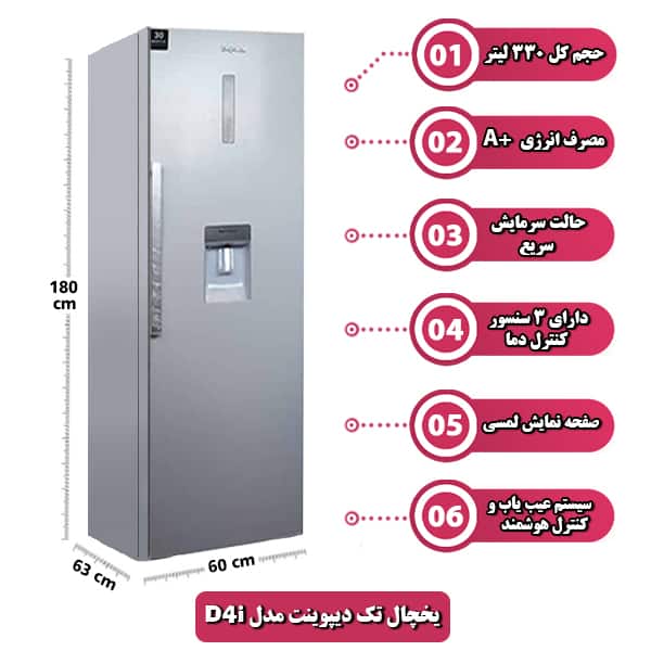 یخچال تک دیپوینت مدل D4i