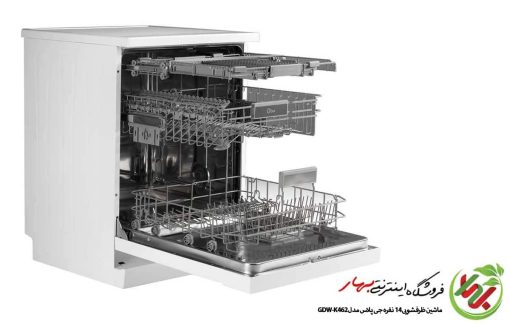 ماشین ظرفشویی 14 نفره جی پلاس مدل GDW-K462