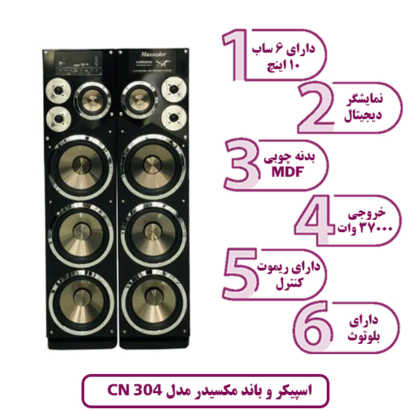 اسپیکر و باند مکسیدر مدل CN 304