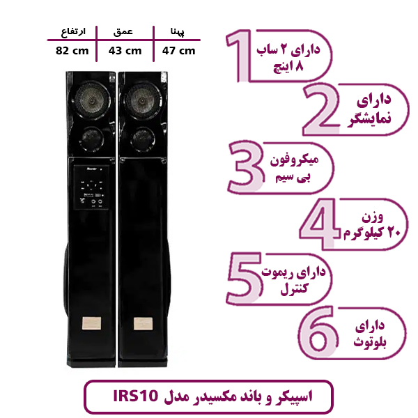 اسپیکر و باند مکسیدر مدل IRS10