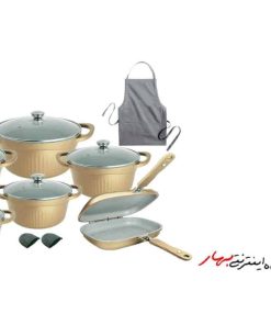 خرید سرویس-پخت-و-پز-15-پارچه-ام-جی-اس-مدل-D-آلمانی-رز-گلد