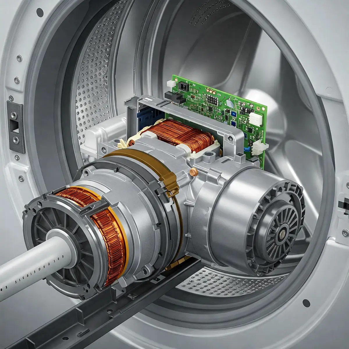 موتور BLDC در ماشین لباسشویی پاکشوما